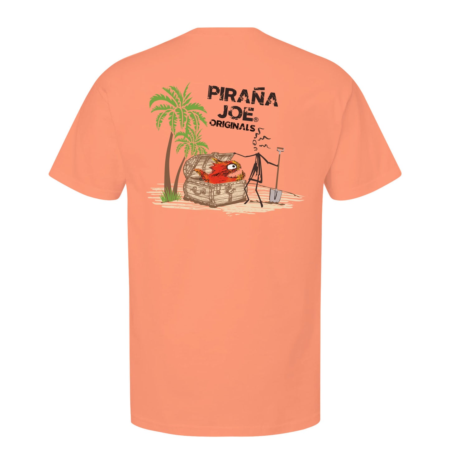 Garment Dye T-shirt Coral 20--02