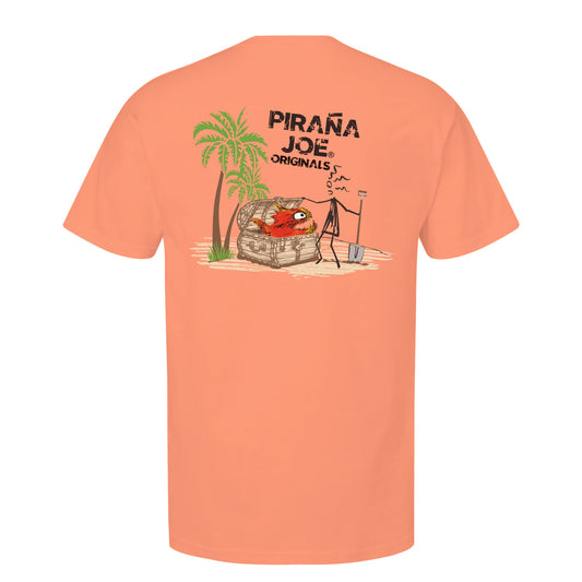 Garment Dye T-shirt Coral 20--02