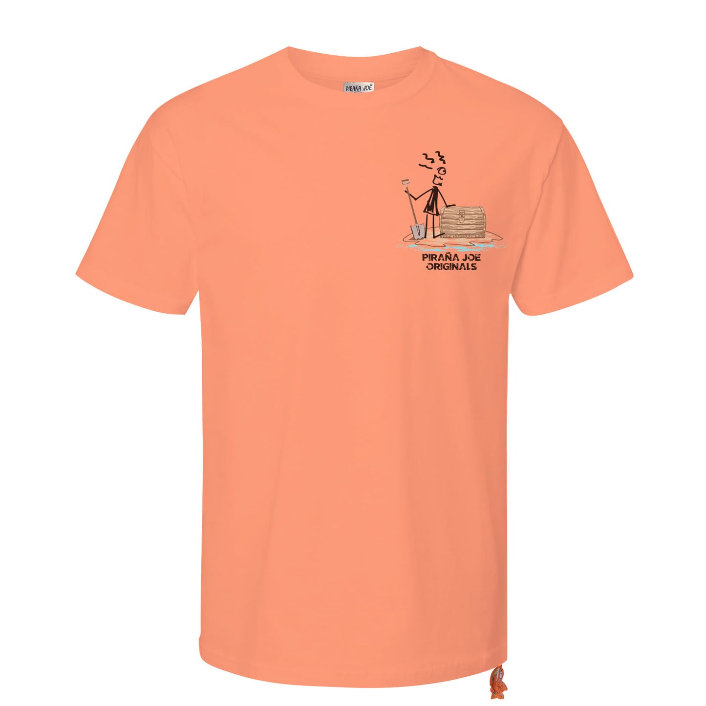Garment Dye T-shirt Coral 20--02