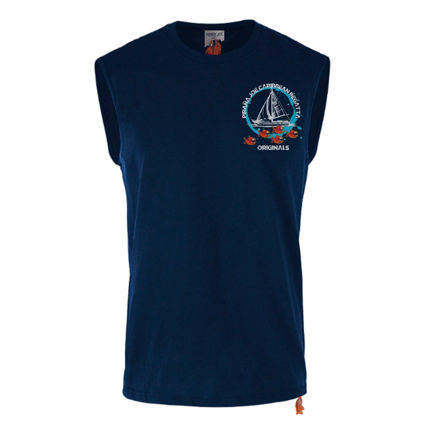 Sleeveless Classic Tee Dark Blue 18-55
