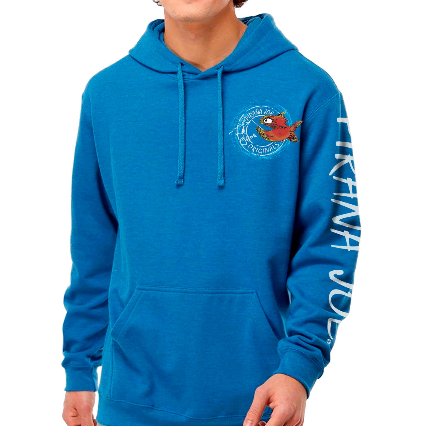 Hoodie Blue Heather PJ Stamp