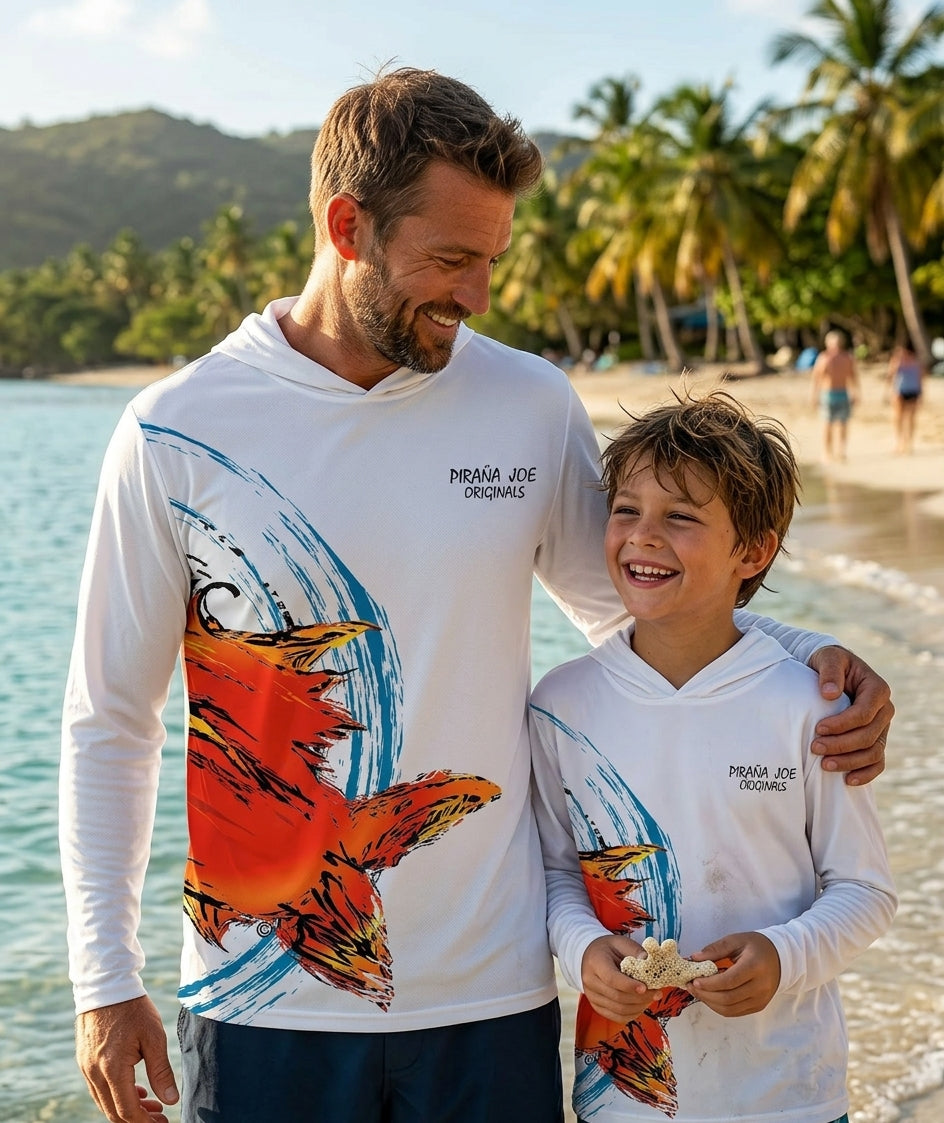 UPF 50+ Sun Hoodie PJ Stamp