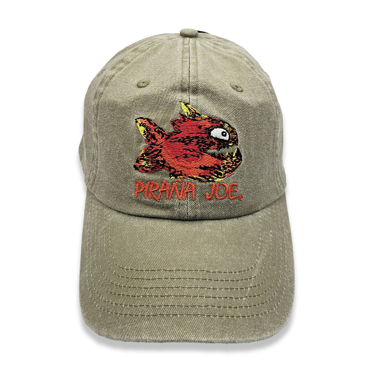 Washed Olive Adult Cap