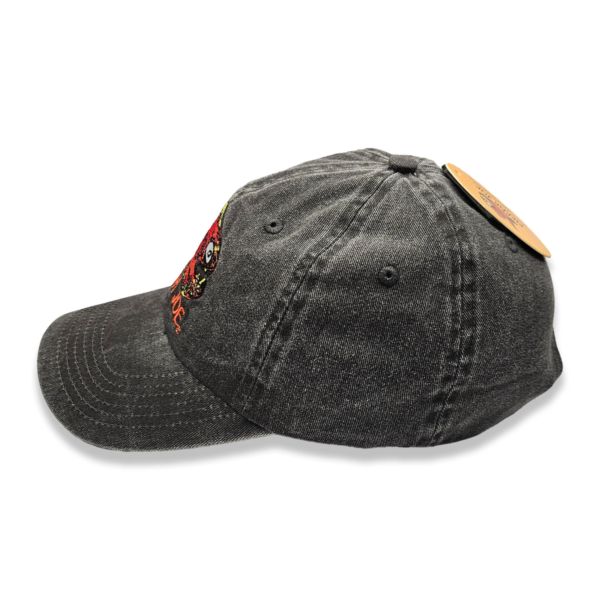 Piraña Joe Originals washed cap in black – right side view