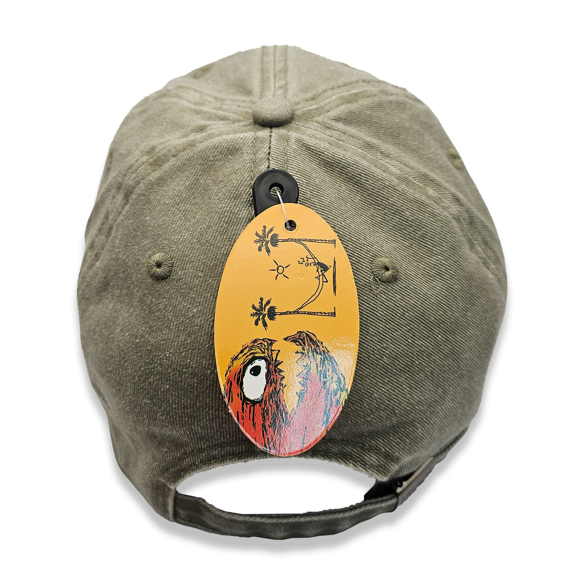 Washed Olive Adult Cap