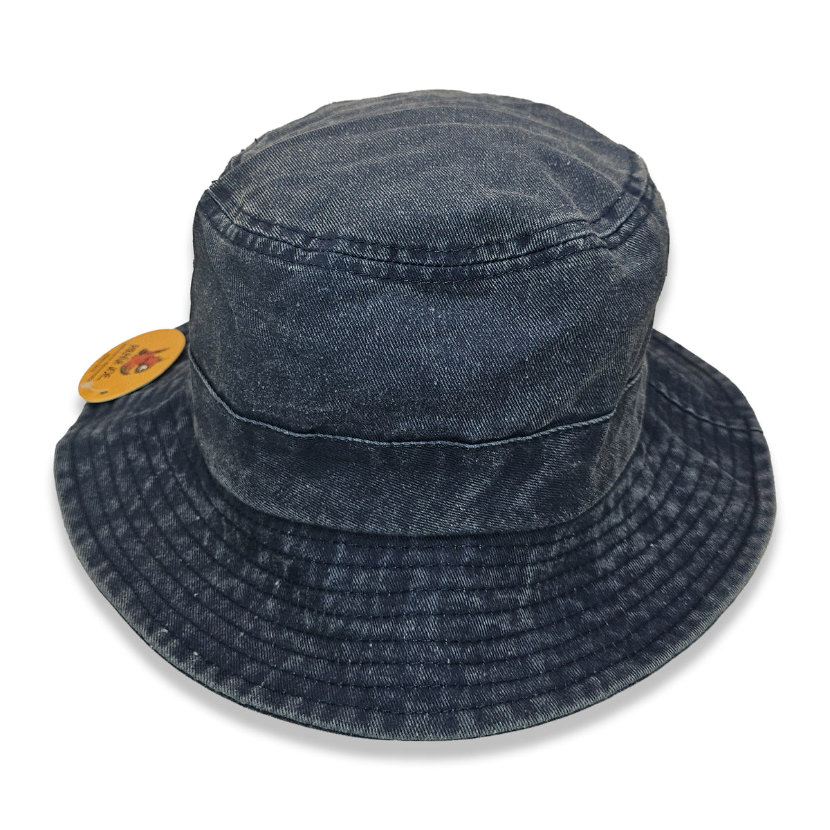 WASHED BLUE BUCKET HAT